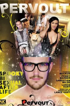 Spooky Bisexual Afterlife - Anal bisexual adult film featuring Christian, Penny & Ruckus in chaotic afterlife office group sex with creepy scientist.