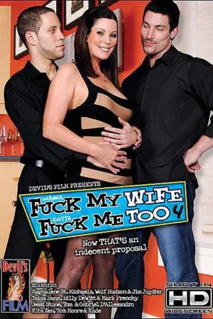 Wanna Fuck My Wife Gotta Fuck Me Too 4. Download this classic bisexual porn film from Devil's Film. Iconic MMF threesome action.