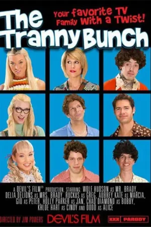 The Tranny Bunch trans porn download is here. This 2015 Devil's Film parody stars Holly Parker and Khloe Hart in a wild and sexy family-style hit.