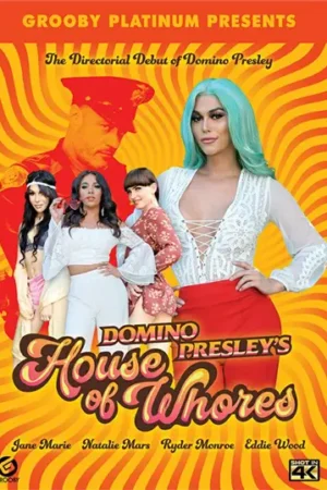 Domino Presley's House Of Whores is grit-filled XXX TS porn from Grooby. Tour a 1977 bordello featuring Jane Marie's return and Domino's directorial debut.